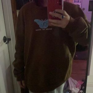 Brown oversized comfy sweater